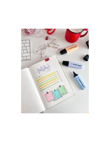 ROTULADOR STABILO BOSS FLUORESCENTE 70 PASTEL  8 UD.SURT.