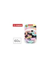 ROTULADOR STABILO BOSS FLUOR.70 PASTEL EXPOSIT BOMBONERA 60 UD.SURT. 2