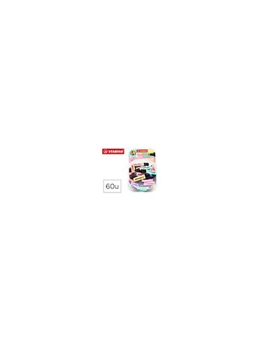ROTULADOR STABILO BOSS FLUOR.70 PASTEL EXPOSIT BOMBONERA 60 UD.SURT.