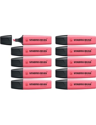 ROTULADOR STABILO BOSS FLUORESCENTE 70 PASTEL ROSA CEREZO FLOR