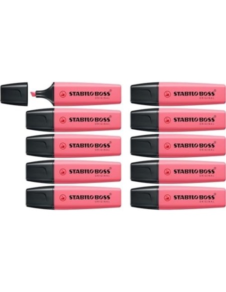ROTULADOR STABILO BOSS FLUORESCENTE 70 PASTEL ROSA CEREZO FLOR