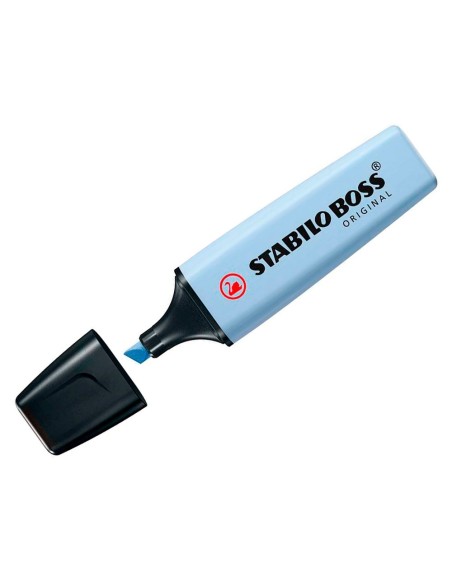 ROTULADOR STABILO BOSS FLUORESCENTE 70 PASTEL AZ. NUBLADO