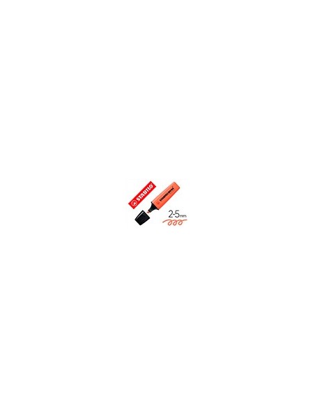 ROTULADOR STABILO BOSS FLUORESCENTE 70 PASTEL CORAL MELOSO