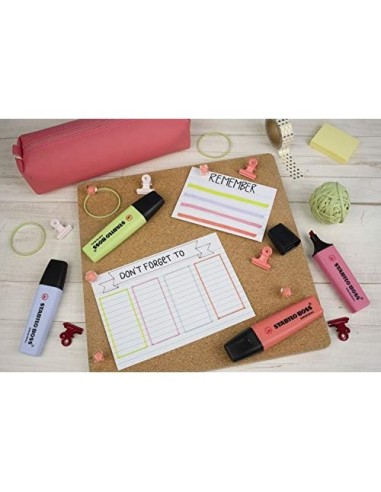 ROTULADOR STABILO BOSS FLUORESCENTE 70 PASTEL CORAL MELOSO