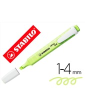 ROTULADOR STABILO FLUORESCENTE SWING COOL PASTEL CHISPA LIMA