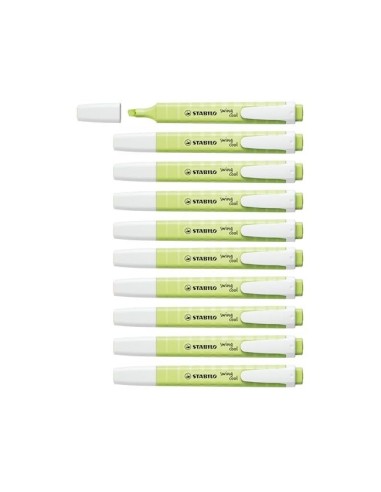 ROTULADOR STABILO FLUORESCENTE SWING COOL PASTEL CHISPA LIMA