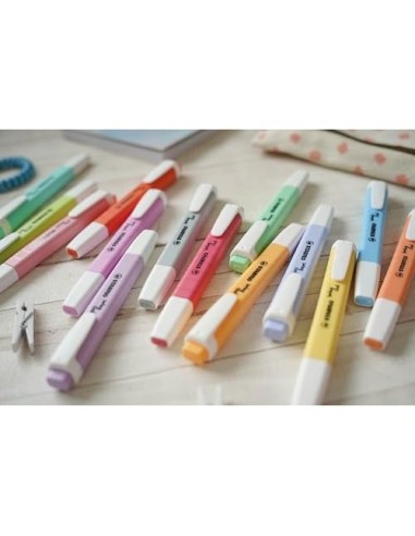 ROTULADOR STABILO FLUORESCENTE SWING COOL PASTEL AM. CREMOSO