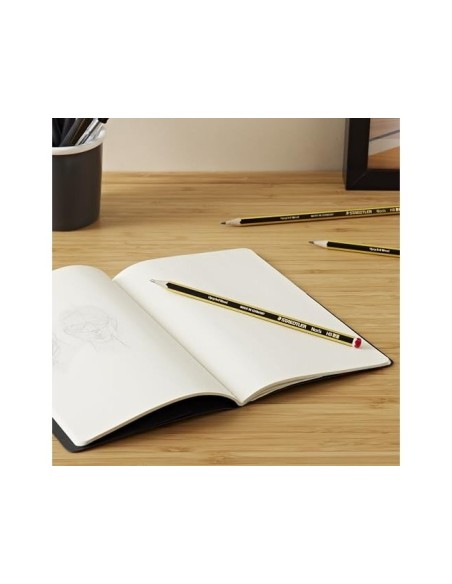 LAPICES GRAFITO STAEDTLER NORIS N.2 HB 12 UDS+AFILALAPIZ+GOMA