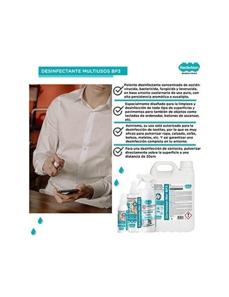 LIMPIADOR HIGIENIZANTE DESINFECTANTE GERMOSAN 60ML BP3