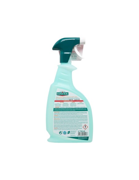 LIMPIADOR DESINFECTANTE SANYTOL COCINAS  PULVERIZADOR BOTE 750 ML
