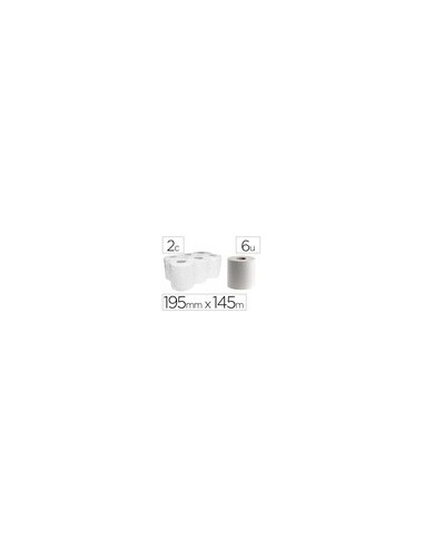 PAPEL SECAMANOS DAHI 2 CAPAS CELULOSA  195MM X 145MT.PAQUETE 6 ROLLOS