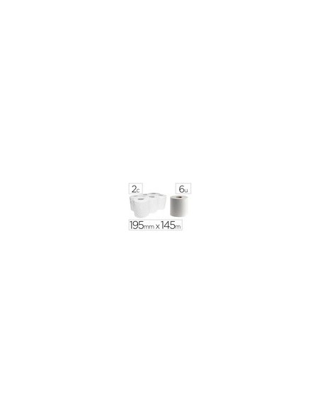 PAPEL SECAMANOS DAHI 2 CAPAS CELULOSA  195MM X 145MT.PAQUETE 6 ROLLOS