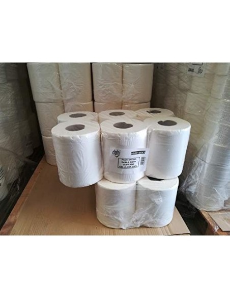 PAPEL SECAMANOS DAHI 2 CAPAS CELULOSA  195MM X 145MT.PAQUETE 6 ROLLOS