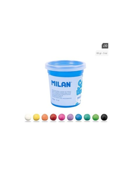 PASTA MILAN MODELAR SOFT DOUGH BASIC CAJA 10 BOTES SURT.85 G