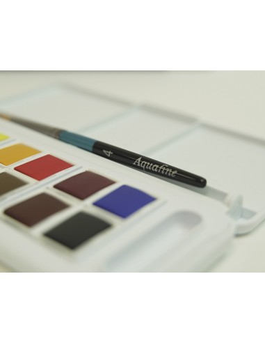 ACUARELA DALER ROWNEY AQUAFINE TRAVEL SET PINCEL CAJA 12 SURT.