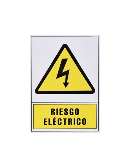 PICTOGRAMA ARCHIVO 2000 RIESGO ELECTRICO PVC AM. LUMINISCEN 210X297MM