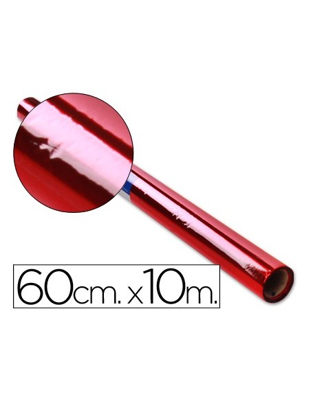 PAPEL CELOFAN ROLLO ROJO 0,60 X 10 MT
