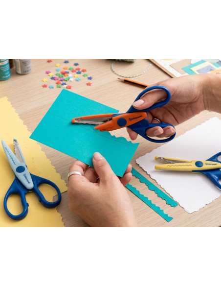 TIJERA ESCOLAR LIDERPAPEL CORTES EN ZIG-ZAG UNIDAD