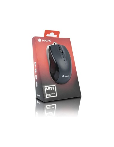 RATON NGS WIRED MIST OPTICO CABLE 1000 DPI AMBIDIESTROS USB NG.