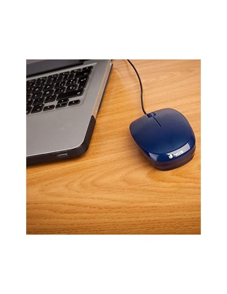 RATON NGS WIRED FLAME OPTICO CABLE 1000 DPI AMBIDIESTROS USB AZ.