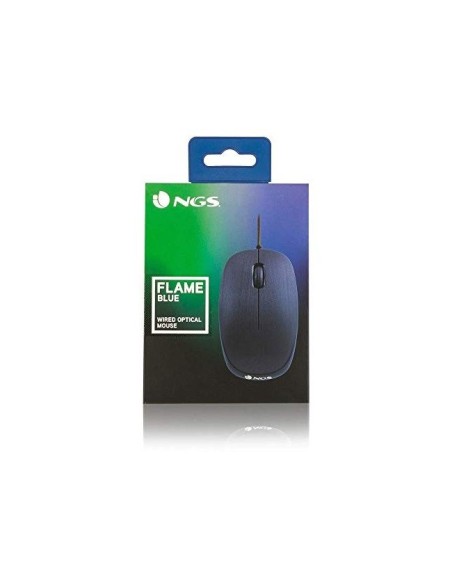 RATON NGS WIRED FLAME OPTICO CABLE 1000 DPI AMBIDIESTROS USB AZ.