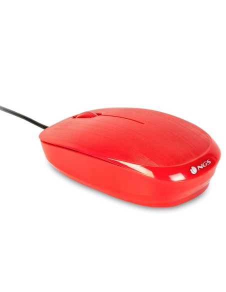RATON NGS WIRED FLAME OPTICO CABLE 1000 DPI AMBIDIESTROS USB RJ.