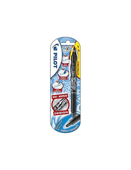 BOLIGRAFO PILOT FRIXION CLICKER BORRABLE 0,7MM P. MEDIA NG.EN BLISTER