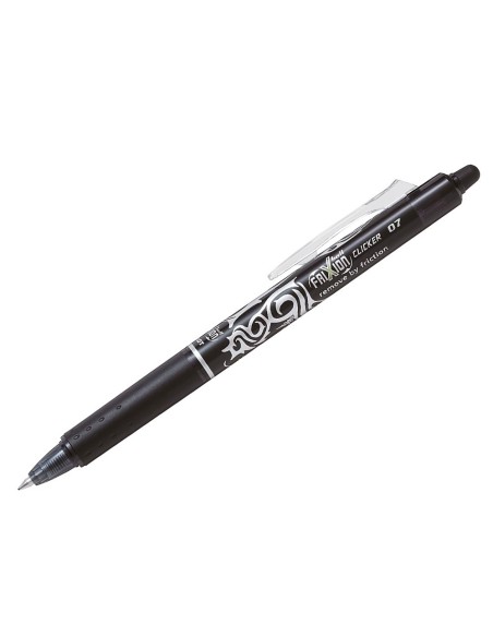 BOLIGRAFO PILOT FRIXION CLICKER BORRABLE 0,7MM P. MEDIA NG.EN BLISTER
