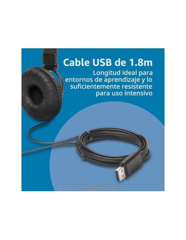 AURICULAR HI-FI MICROFONO USB CABLE 180 CM