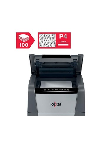 DESTRUCTORA REXEL OPTIMUM AUTO+ 100X EU 100H. PARTICULAS GRAPAS