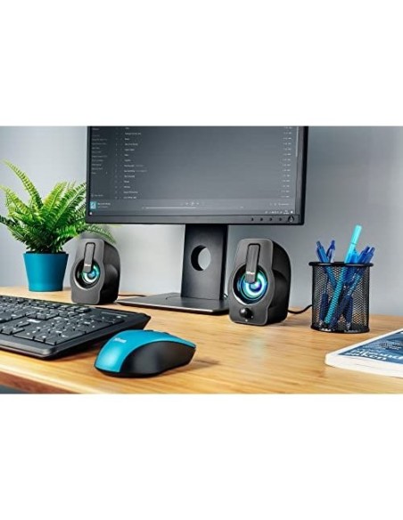 ALTAVOCES TRUST GEMI 2.0 POTENCIA MAXIMA 12W ILUMINACION LED VOLUMEN