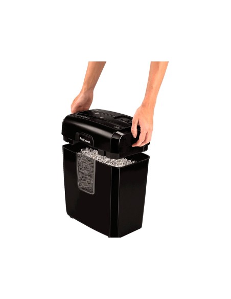 DESTRUCTORA FELLOWES LX-25M 6H P4 GRAPAS CLIPS TARJETA PAPELERA 11,5