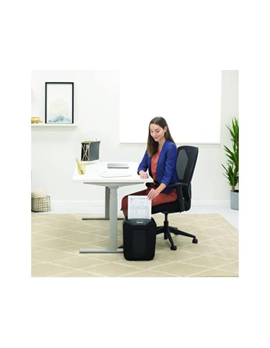 DESTRUCTORA FELLOWES LX-41 8H P4 GRAPAS CLIPS TARJETA PAPELERA 17 L