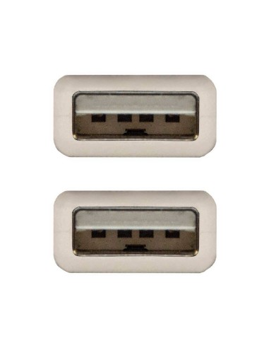 CABLE USB 2.0 TIPO A/M-A/M GRIS 1 M
