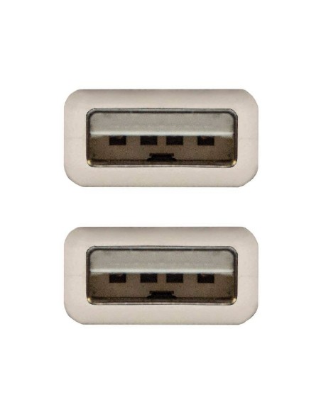 CABLE USB 2.0 TIPO A/M-A/M GRIS 1 M