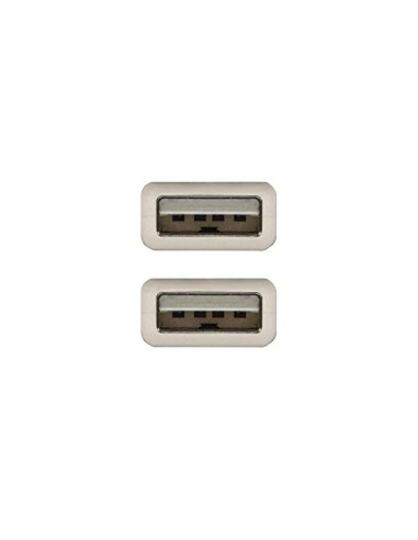 CABLE USB 2.0 TIPO A/M-A/M GRIS 1 M