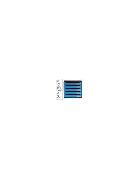 FICHERO CAJONES EXACOMPTA BIG-BOX CLEAN SAFE 5 CAJONES AZ.