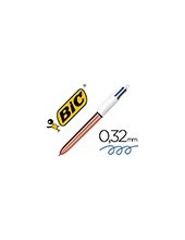 BOLIGRAFO BIC 4 SHINE ORO ROSA 1MM 2