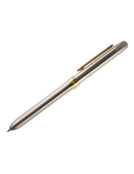 BOLIGRAFO MILAN MULTIFUNCION CROMADO PORTAMINAS 0,5MM/ GOMA BORRAR