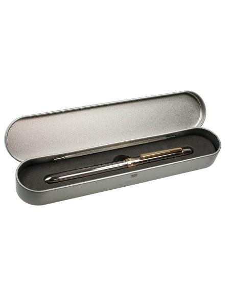 BOLIGRAFO MILAN MULTIFUNCION CROMADO PORTAMINAS 0,5MM/ GOMA BORRAR