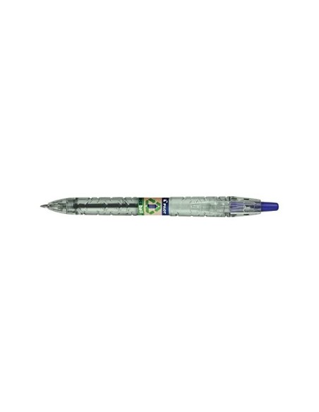 BOLIGRAFO PILOT ECOBALL PLAST.RECICLADO TINTA ACEITE BOLA 1MM AZ.