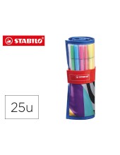ROTULADOR STABILO FIBRA PEN 68 ARTY  ROLLERSET 25 UD.SURT.