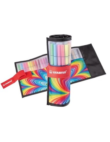 ROTULADOR STABILO FIBRA PEN 68 ARTY  ROLLERSET 25 UD.SURT.