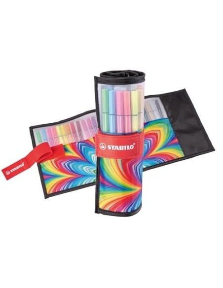 ROTULADOR STABILO FIBRA PEN 68 ARTY  ROLLERSET 25 UD.SURT.