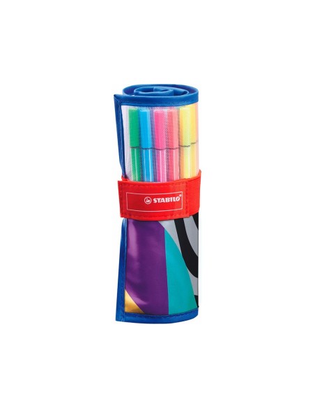 ROTULADOR STABILO FIBRA PEN 68 ARTY  ROLLERSET 25 UD.SURT.