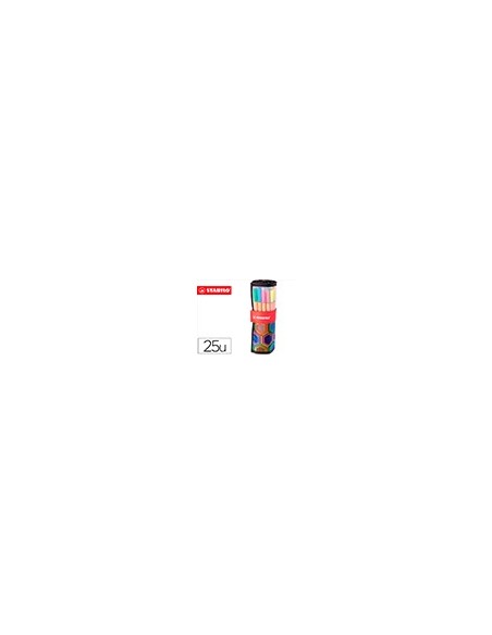 ROTULADOR STABILO FIBRA POINT 88 ART  ROLLERSET 25 UD.SURT.