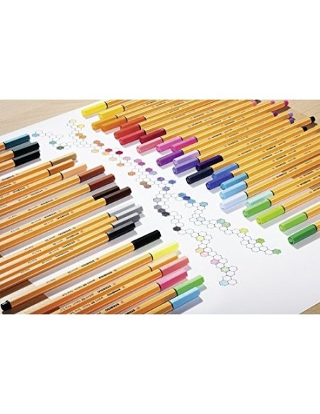 ROTULADOR STABILO FIBRA POINT 88 ART  ROLLERSET 25 UD.SURT.