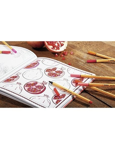 ROTULADOR STABILO FIBRA POINT 88 ART  ROLLERSET 25 UD.SURT.