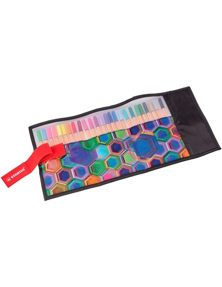 ROTULADOR STABILO FIBRA POINT 88 ART  ROLLERSET 25 UD.SURT.