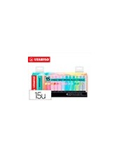 ROTULADOR STABILO BOSS FLUORESCENTE 70 PASTEL DESKSET  15 UD.SURT. 2